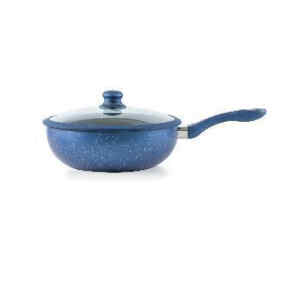 Sarten CINA Wok 28cm con tapadera de vidrio, Color Azul | PICCA – PI0028WMA