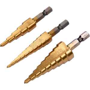 Broca Conica Escalonada 3pcs (4-12, 3-12, 4-20) | YT-44731 – YATO