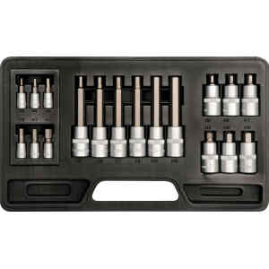 Juego Copas de Puntas Allen Raiz 1/4 y1/2, 3-12 MM, 18 pcs | YT-7752 – YATO