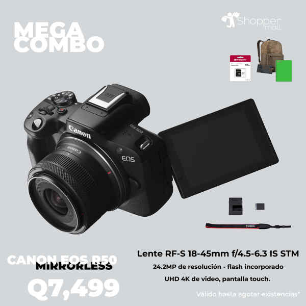 Camara EOS R50 18-45mm STM | CANON Camara EOS R50 18-45mm STM | CANON