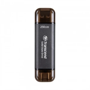 Dual USB External SSD 256GB ESD310C, USB 10Gbps, Type C/A | TS256GESD310C – Transcend