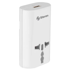 Adaptador Universal de Clavija para Viaje con USB | 905-135 – STEREN