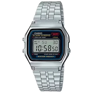Reloj Digital Metal, Cronometro de 1/100 Segundos | A-159W-1 – CASIO