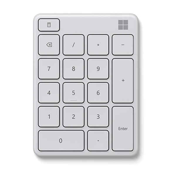 Teclado Numerico Bluetooth Number Pad Glaciar | 23O-00031 – Microsoft