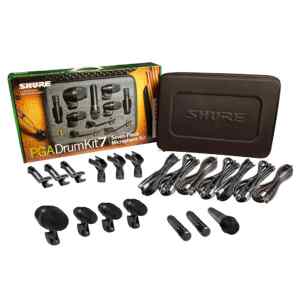 Juego de Microfono para Bateria Incluye PGA52, 3 PGA56, PGA57, 2 PGA81, 3 CLIPS, 3 MONTAJES | SHURE