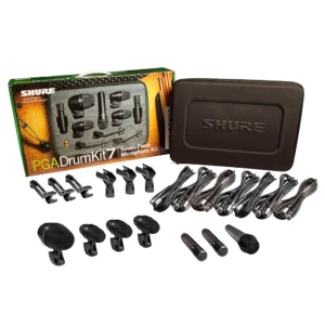 Juego de Microfono para Bateria Incluye PGA52, 3 PGA56, PGA57, 2 PGA81, 3 CLIPS, 3 MONTAJES | SHURE