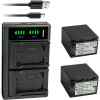 Baterias (2) NP-FV100 y LTD2 cargador USB compatible con Sony DEV-50V FDR-AX100 | Kastar