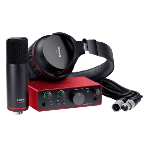 Interfaz de Audio, Microfono y Audifono Scarlett solo studio pack g4 | FOCUSRITE