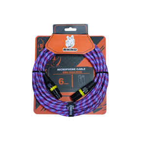 Cable para Microfono RMC 0624 060 XLR XLR 6M Seda Pu | RHINO
