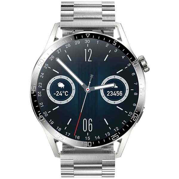 Reloj SmartWatch Hero, 45mm, 1.36plg. LCD, 45mm, IP68, GPS Pulsera Metalica Plateada | 7401195100637PL – BROCS