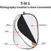 Reflector de luz plegable