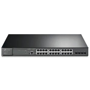 Switch administrable L2, JetStream, 28 puertos Gigabit con PoE+ en 24 puertos | TP-Link