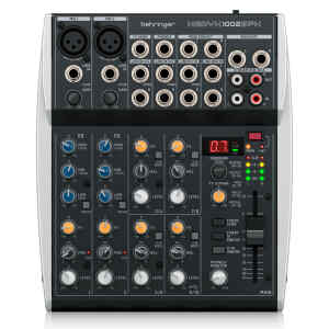 Consola de 10 Entradas (2-XLR) USB Streaming Interface y Efectos Klark Teknik XENYX 1002SFX | BEHRINGER