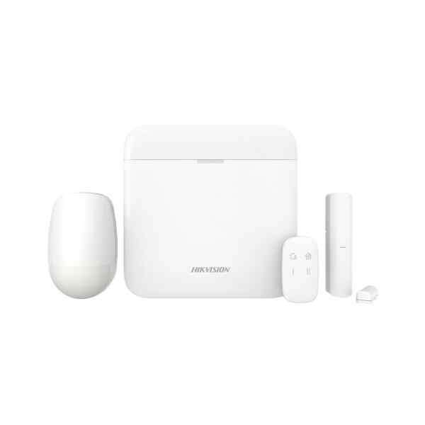 Hikvision AX Pro Series DS-PWA48-Kit-WB – Sistema de alarma – inalámbrico, cableado – 802.11b/g/n, Tri-X – 433 MHz, 2.4 Ghz – 10/100 Ethernet – blanco