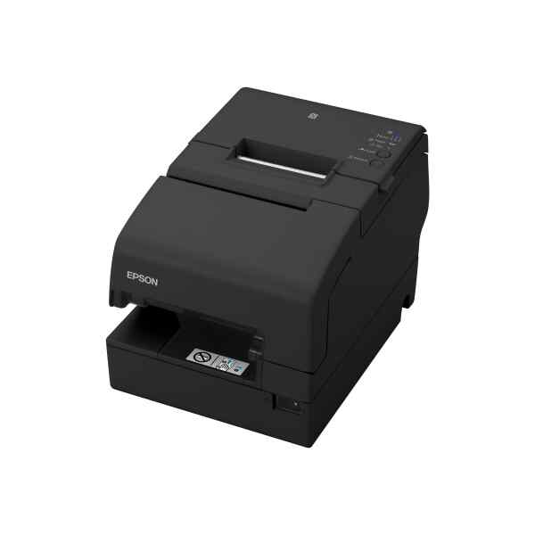 Epson OmniLink TM-H6000V – Impresora de recibos – transferencia térmica / matriz de puntos – 230 x 297 mm, Rollo (7,95 cm) – 9 espiga – hasta 350 mm/segundo – USB, LAN, serial, NFC – cortador – negro