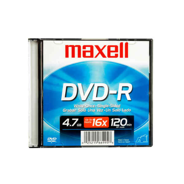 Dvd-R Maxell 4.7 Gb. Caja Slim (10X5)