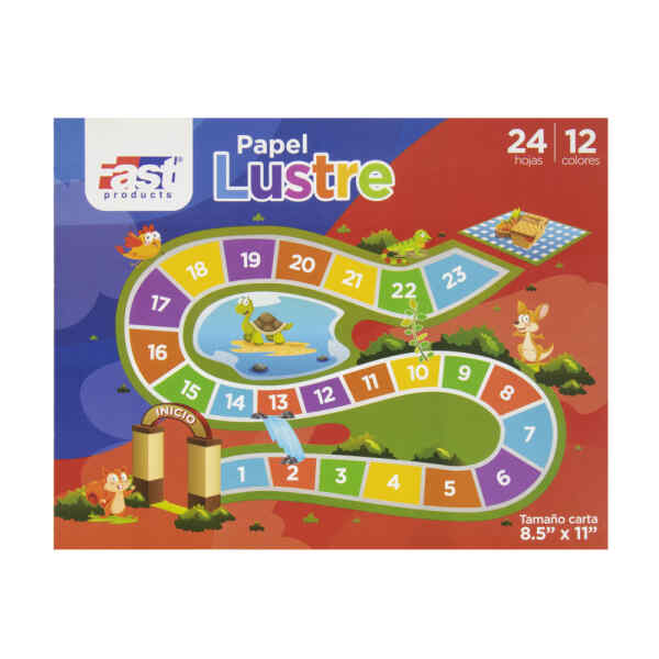Block Papel Lustre Fast 24 Hojas Carta (50)