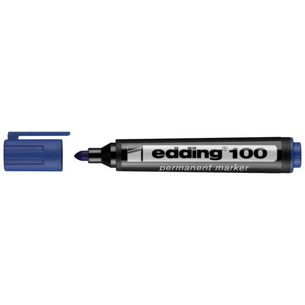 Marcador Permanente Edding 100 P/Redonda Azul (66X10) Marcador Permanente Edding 100 P/Redonda Azul (66X10)