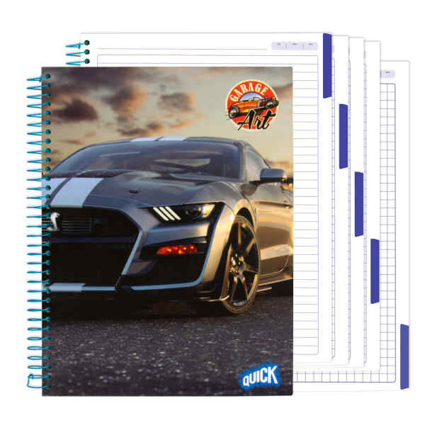 Cuaderno C/Espiral Quick 200H. Flex. Ray/Cua Garage Art (38)