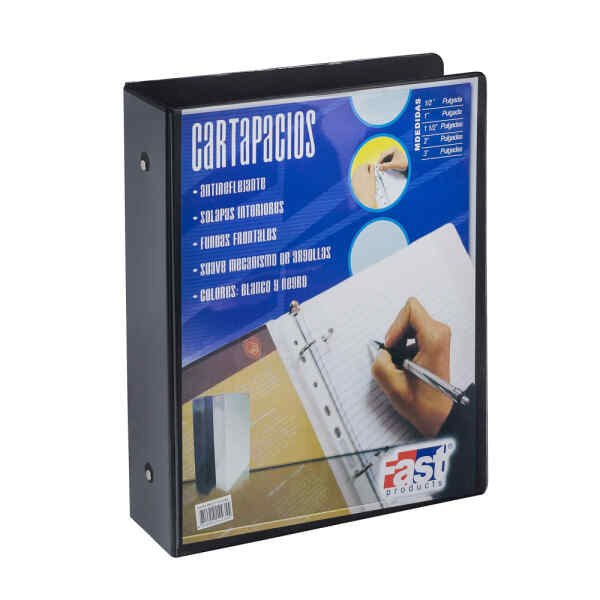 Cartapacio Fast C/Funda Oficio 2″ Negro (12)