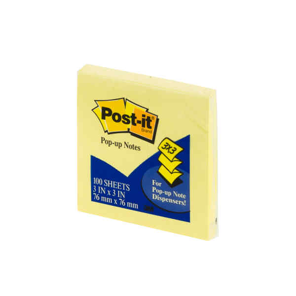 Block Post It R330-Yw-Intl Pop Up 3″X3″ Amarillo (18X12)