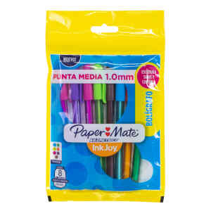 Boligrafo Paper Mate Kilometrico 100 Bx8 Colores Surtidos (48)