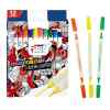 Marcadores En Estuche Fast 12 Col. Doble Punta (12X12)