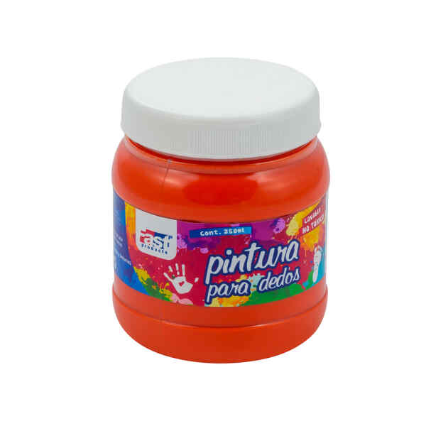 Pintura A Dedos Fast 250Ml 12 Naranja Nova (60)