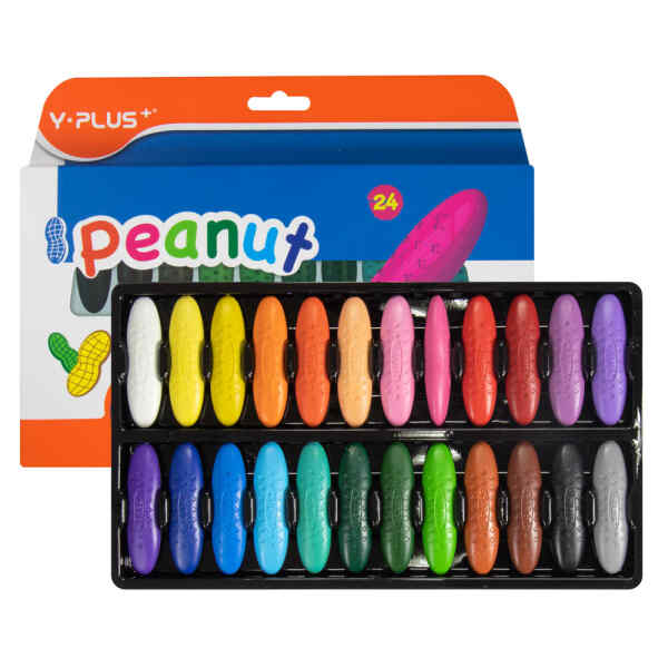 Crayon De Cera Y-Plus Cr190118 Peanut 24 Colores (4X12)