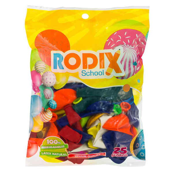 Globo Rodix No.12 Bx25 Colores Surtidos (120)