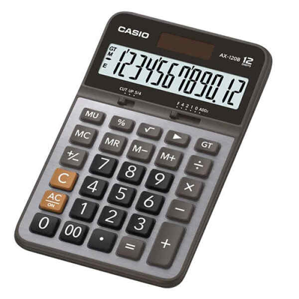 Calculadora Compacta de Escritorio – CASIO AX-120B-W-DC