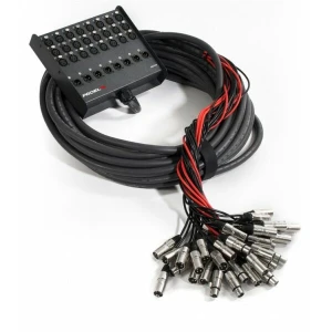 Medusa Para Escenario Proel Ebn2408 De 24 Entradas Xlr Y 8 Retornos Xlr Longitud De 25 Metros