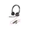 Poly Blackwire 3320-M – Blackwire 3300 series – auricular – en oreja – cableado – cancelación de sonido activo – USB-A – negro – Certificado para Equipos de Microsoft