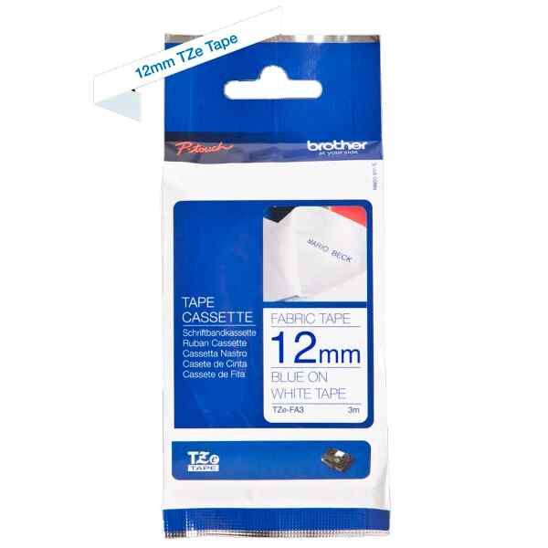 Ptouch Label Tape Blue/White