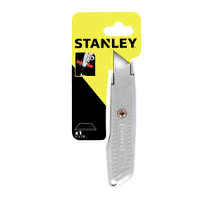 CUCHILLA DE HOJA FIJA, 299, PARA TRABAJO PESADO, HOJA DE 5-1/2 PULGADAS, CON 3 CUCHILLAS. MARCA STANLEY
