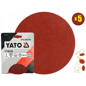 Lija Redonda, Grano 40, 5pcs | YT-83431 – YATO