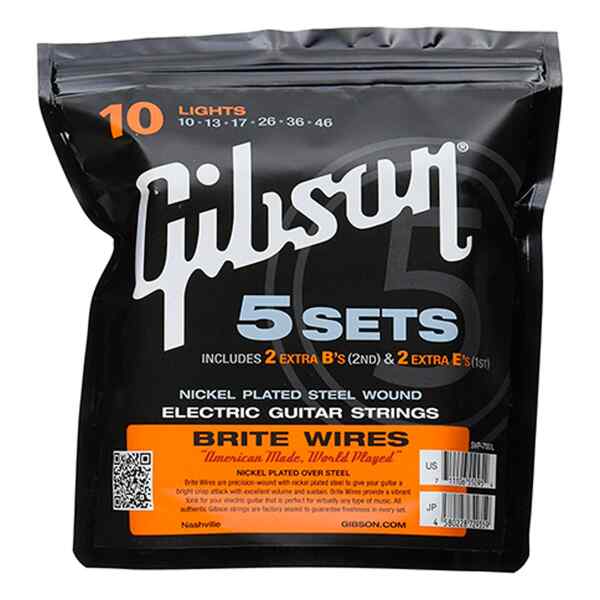 Juego de Cuerdas para Guitarra Electrica SVP 700L 5 SET | GIBSON