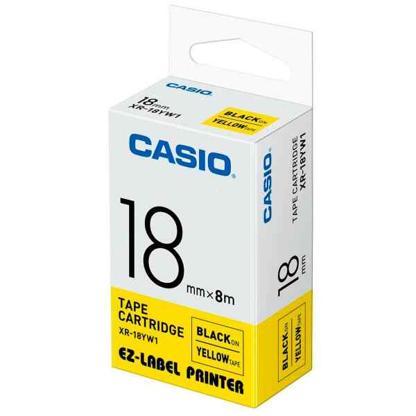 Cinta para Etiquetadora 18mm BK/YW | CASIO Cinta para Etiquetadora 18mm BK/YW | CASIO