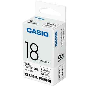 Cinta para Etiquetadora 18mm Bk/We | CASIO