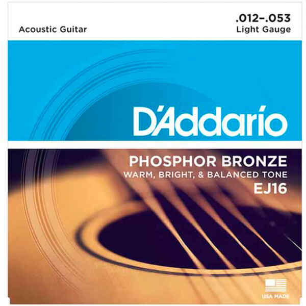 Juego de Cuerdas para Guitarra Acustica EJ16 | D ADDARIO Juego de Cuerdas para Guitarra Acustica EJ16 | D ADDARIO