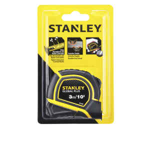 CINTA METRICA, TIPO GLOBAL PLUS, 1/2 PULGADAS X 3 METROS. MARCA STANLEY