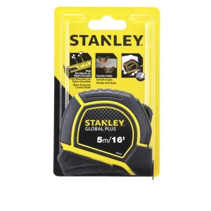 CINTA METRICA, TIPO GLOBAL PLUS, 3/4 PULGADAS X 5 METROS. MARCA STANLEY.