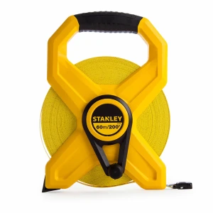 CINTA LARGA , FIBRA DE VIDRIO, CARRIL ABIERTO, 1/2 PULGADAS X 60 METROS. MARCA STANLEY
