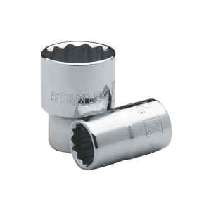 COPA/DADO/CUBO ESTANDAR EN PULGADAS, 12 PUNTOS, RAIZ DE 1/2, TAMAÑO 1/4 PULGADAS. MARCA STANLEY