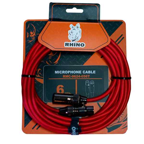 Cable Microfono RMC 0624 056 XLR XLR 6M Trans BL | RHINO