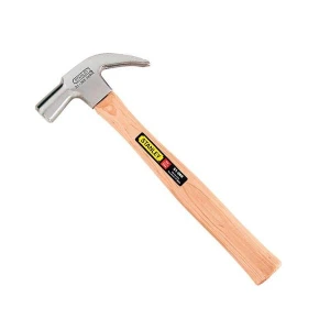 MARTILLO MANGO DE MADERA, CABEZA CONICA, TIPO CURVO, 13 ONZAS 369 GRAMOS. MARCA STANLEY