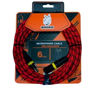 Cable Microfono RMC 0624 060 XLR XLR 6M C29 Seda Red | RHINO