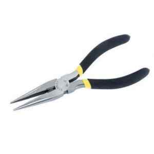 ALICATE PUNTA LARGA CORTANTE, LARGO DE 8 PULGADAS, ANCHO DE 2 PULGADAS, ANCHO DE PUNTA 7/16 PULGADAS. MARCA STANLEY