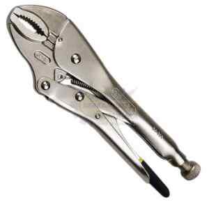 ALICATE DE PRESION CURVO, LARGO DE 10 PULGADAS, VISE GRIP QUIJADA CURVA. MARCA STANLEY