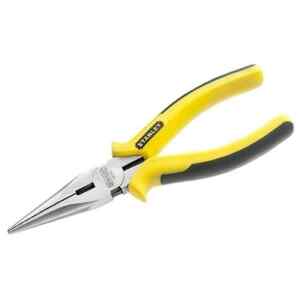ALICATE PRO PUNTA LARGA, LARGO DE 8 PULGADAS, ANCHO DE 2 PULGADAS, ANCHO DE PUNTA 7/16 PULGADAS. MARCA STANLEY